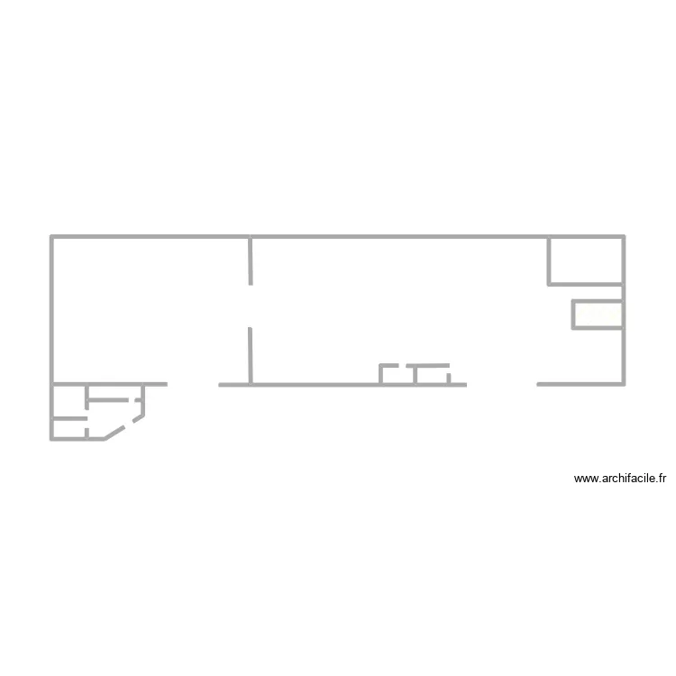 Garage. Plan de 2 pièces et 2 m²