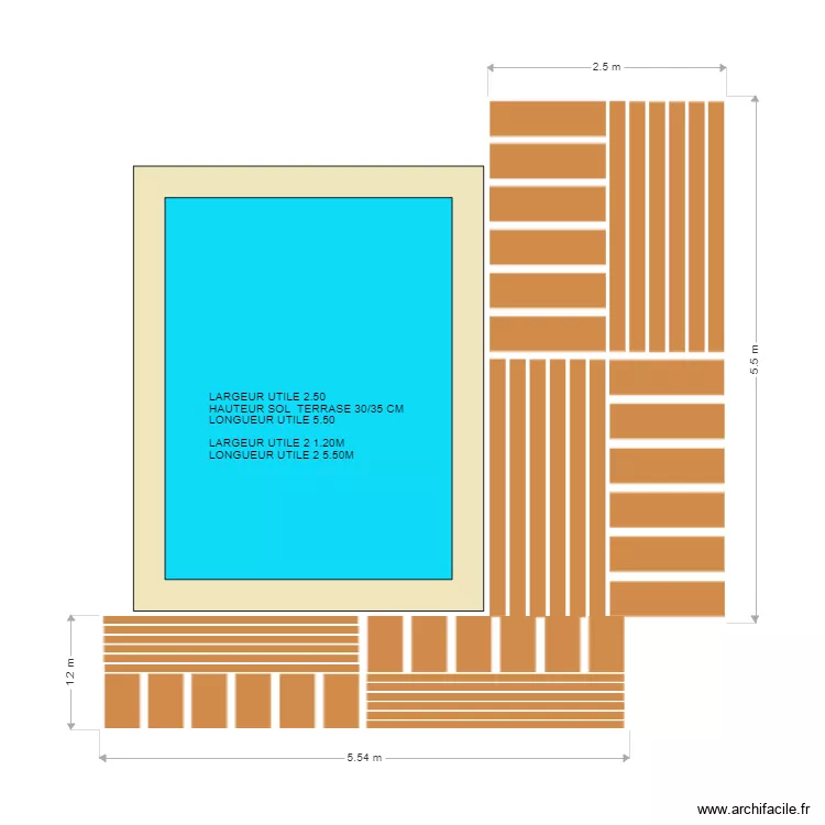 PISCINE RINNER. Plan de 