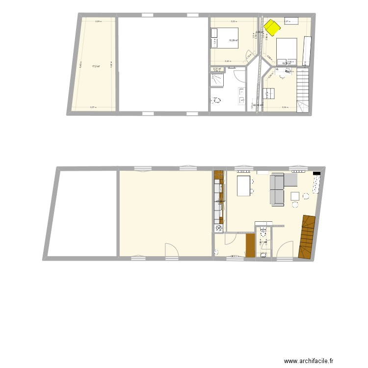 GS Lot 2 giencourt v2. Plan de 8 pièces et 53 m2