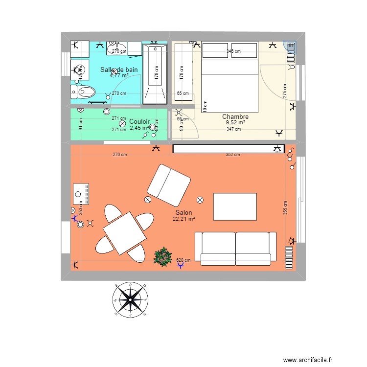Persan. Plan de 0 pièce et 0 m2