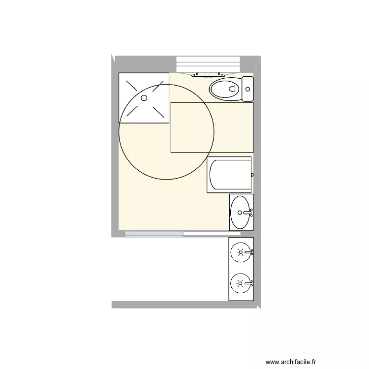 IME Oasis étage sanitaire proposition 1. Plan de 1 et 5 m² IME Oasis étage sanitaire proposition 1. Plan de 1 et 5 m²