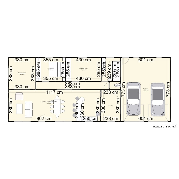 maison 1. Plan de 0 pièce et 0 m2