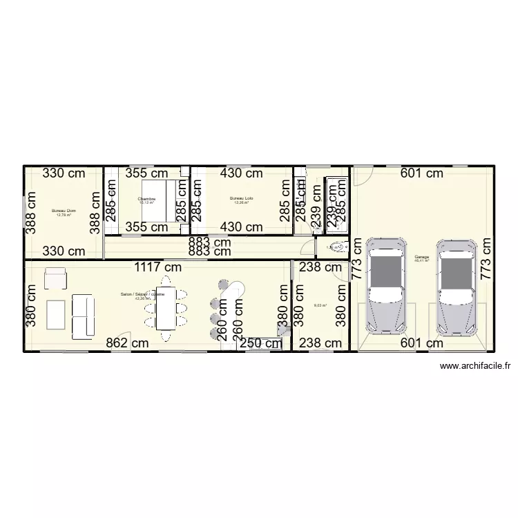 maison 1. Plan de 