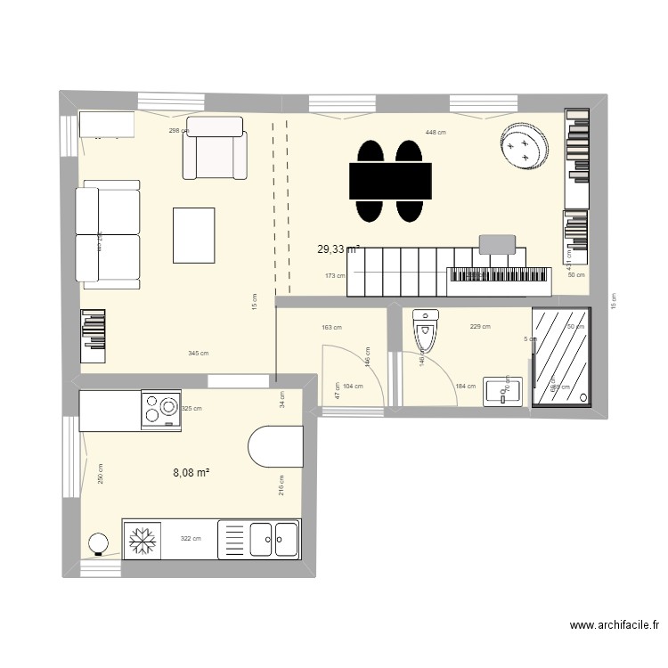 PLAN APPARTEMENT WERDEN  3. Plan de 2 pièces et 37 m2