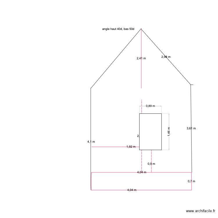 pignon est. Plan de 0 pièce et 0 m2