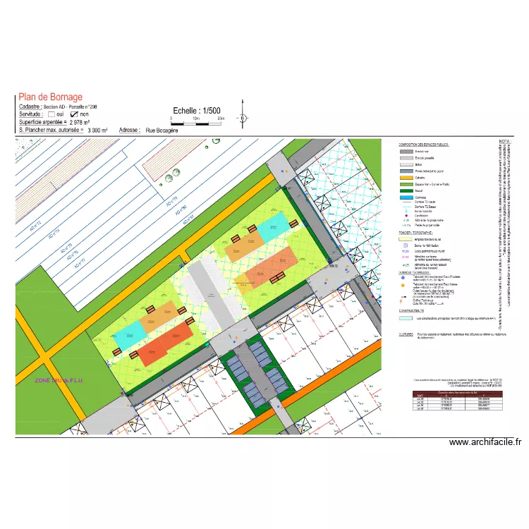MV-La Guyonnière - Les Vignes Sud. Plan de MV-La Guyonnière - Les Vignes Sud. Plan de