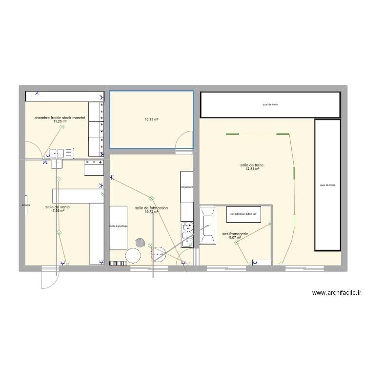 sous grange nord. Plan de 6 pièces et 111 m2