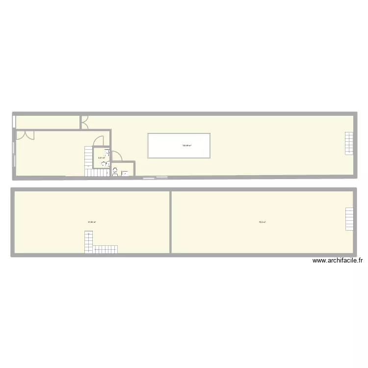 Salle. Plan de 4 et 262 m² Salle. Plan de 4 et 262 m²