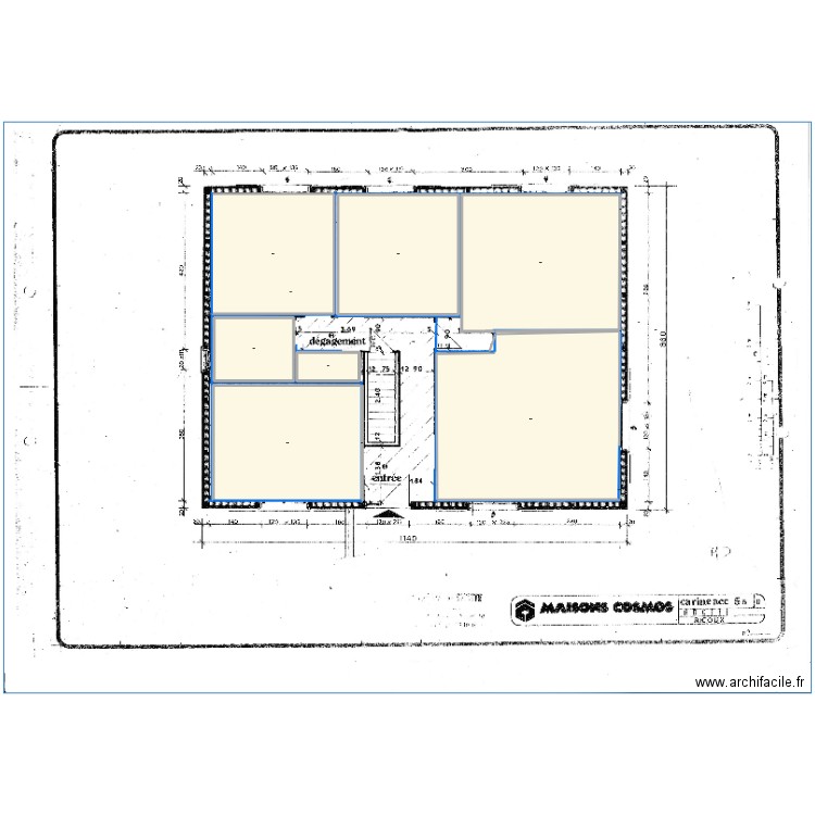 Claire & Charlotte V2. Plan de 12 pièces et 7290 m2