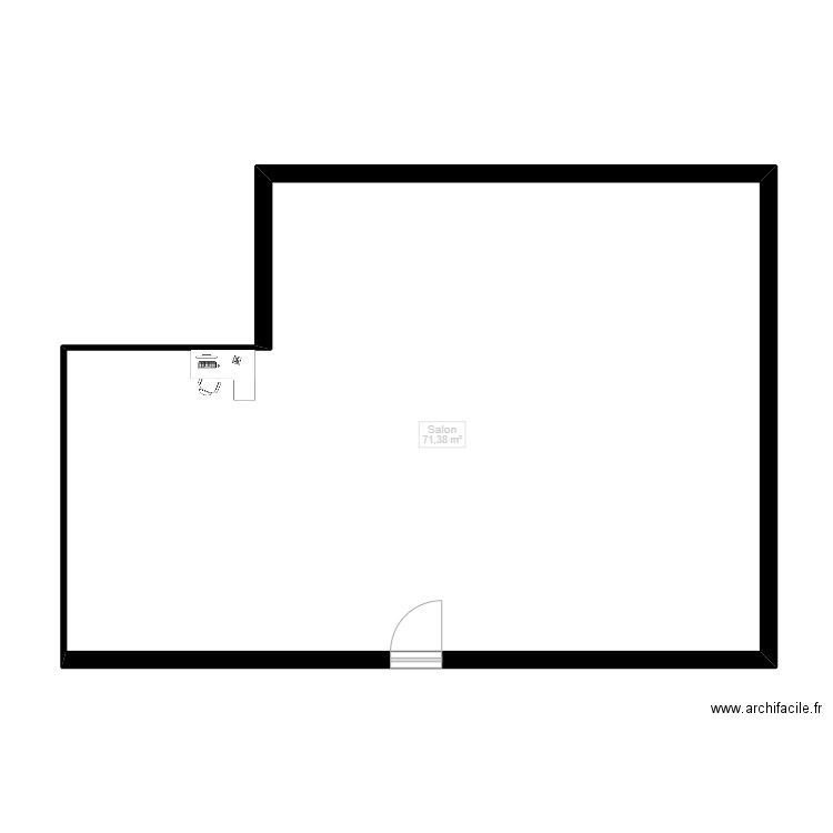 test to improve plans and look nicer. Plan de 1 pièce et 71 m2