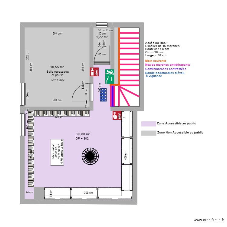 LE VESTIAIRE MONTREUILLAIS 1ER ÉTAGE APRES TRAVAUX. Plan de 0 pièce et 0 m2