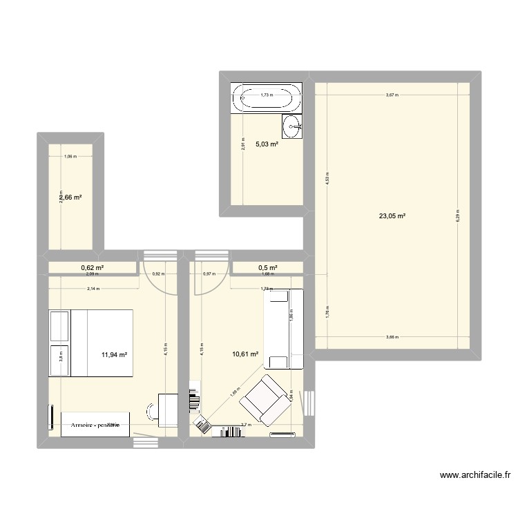 APPARTEMENT. Plan de 0 pièce et 0 m2