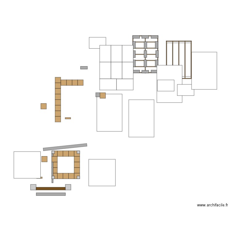 Plan abri Kevin. Plan de 0 pièce et 0 m2