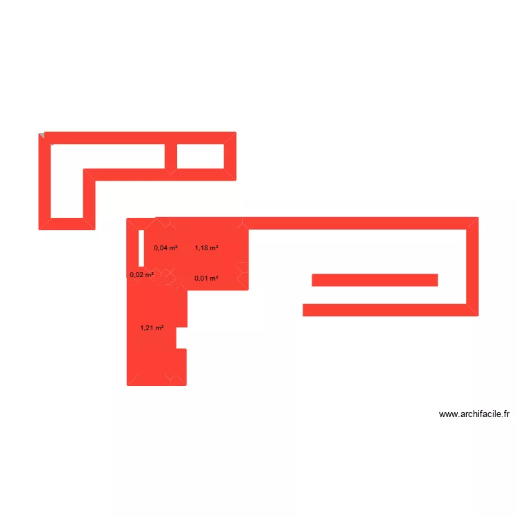 plan dossier. Plan de 5 pièces et 2 m²