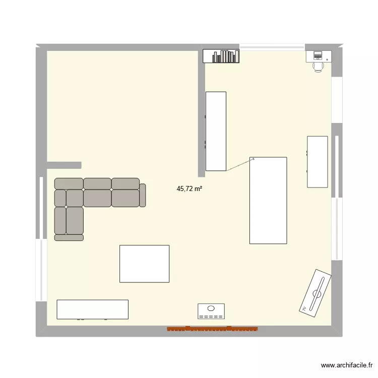 maison. Plan de 1 Pièce et 46 m² maison. Plan de 1 Pièce et 46 m²