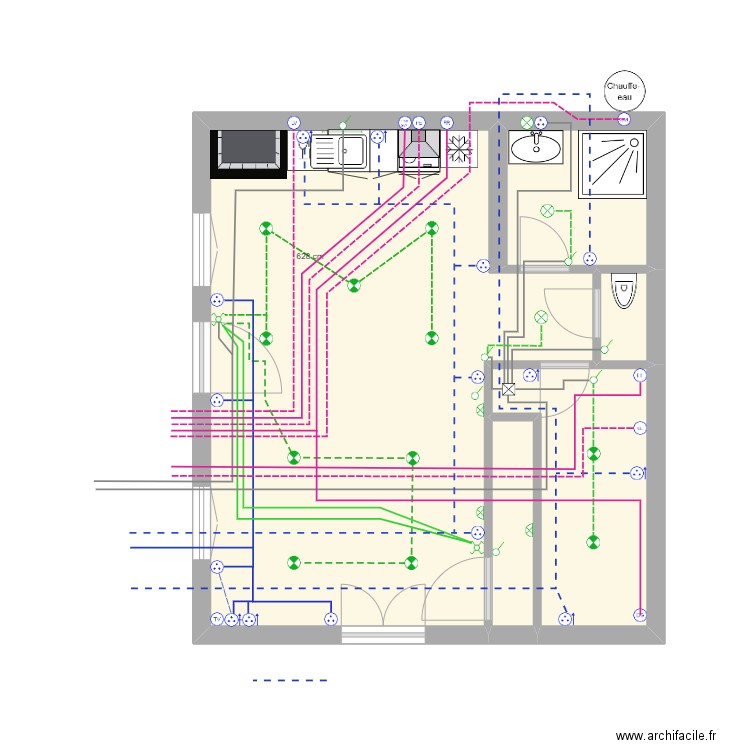 Jojo et Ludo Gîte électricité. Plan de 0 pièce et 0 m2