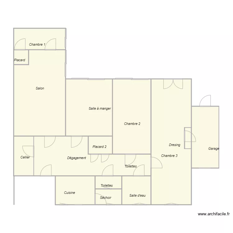 Croquis CARLOTTI. Plan de 