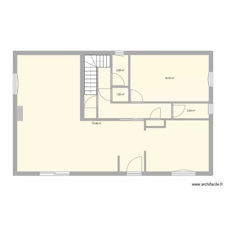 MDS rez de chaussé. Plan de 5 et 95 m² MDS rez de chaussé. Plan de 5 et 95 m²
