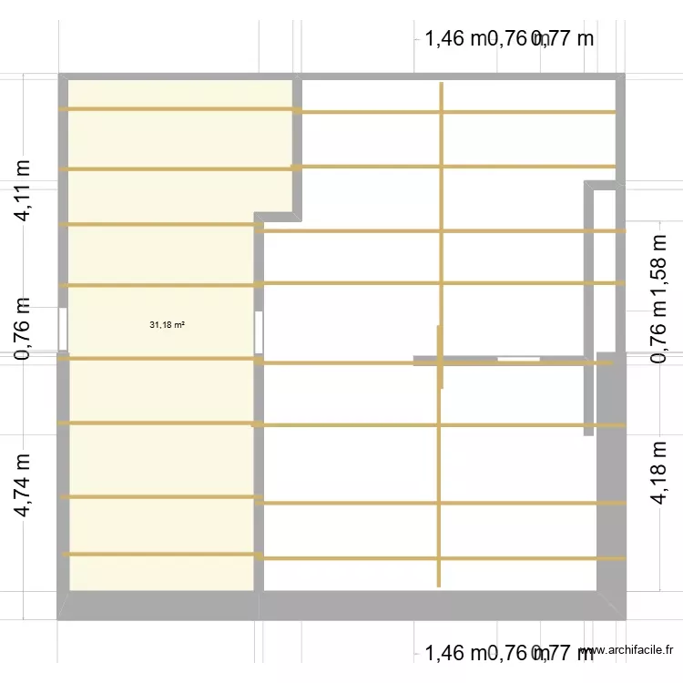 Le10_Etage. Plan de 1 Pièce et 31 m² Le10_Etage. Plan de 1 Pièce et 31 m²