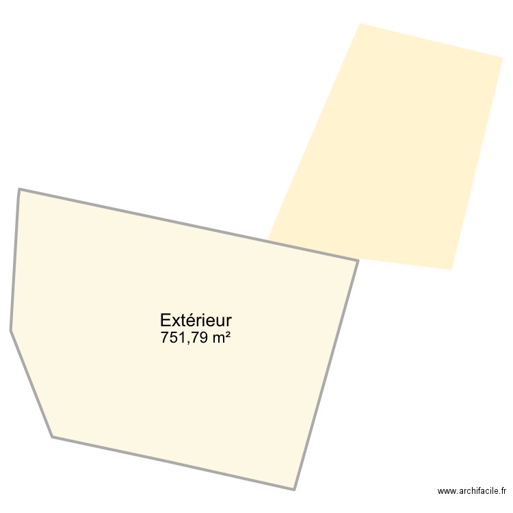 AC347. Plan de 1 pièce et 752 m2