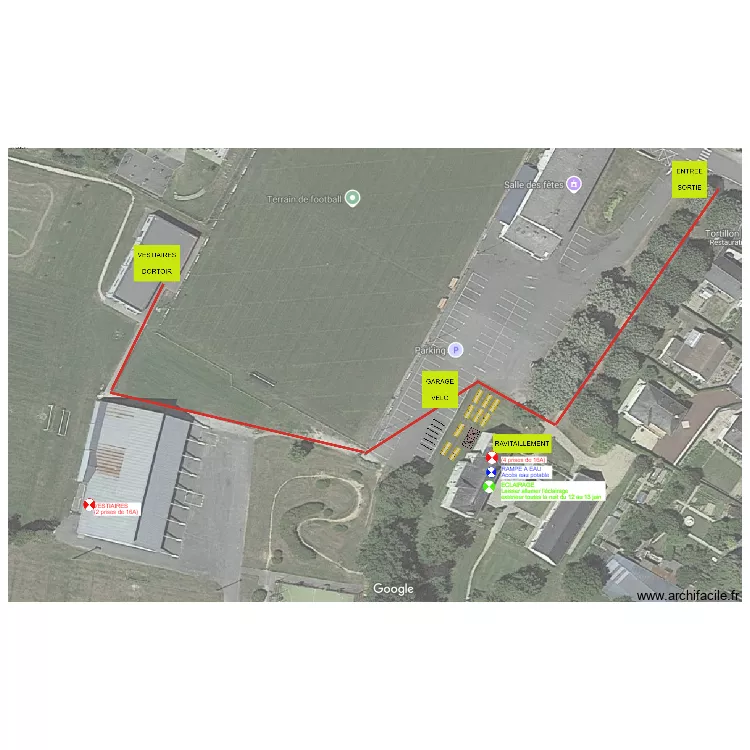 RAF25 - RESSOURCES - QUELAINES. Plan de 