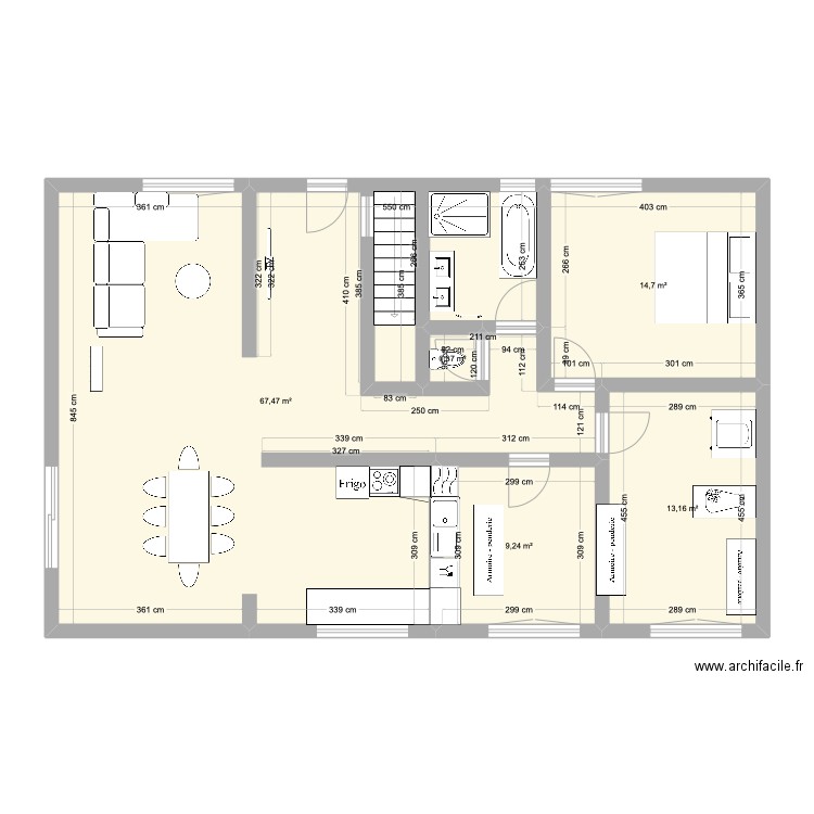 maison. Plan de 0 pièce et 0 m2