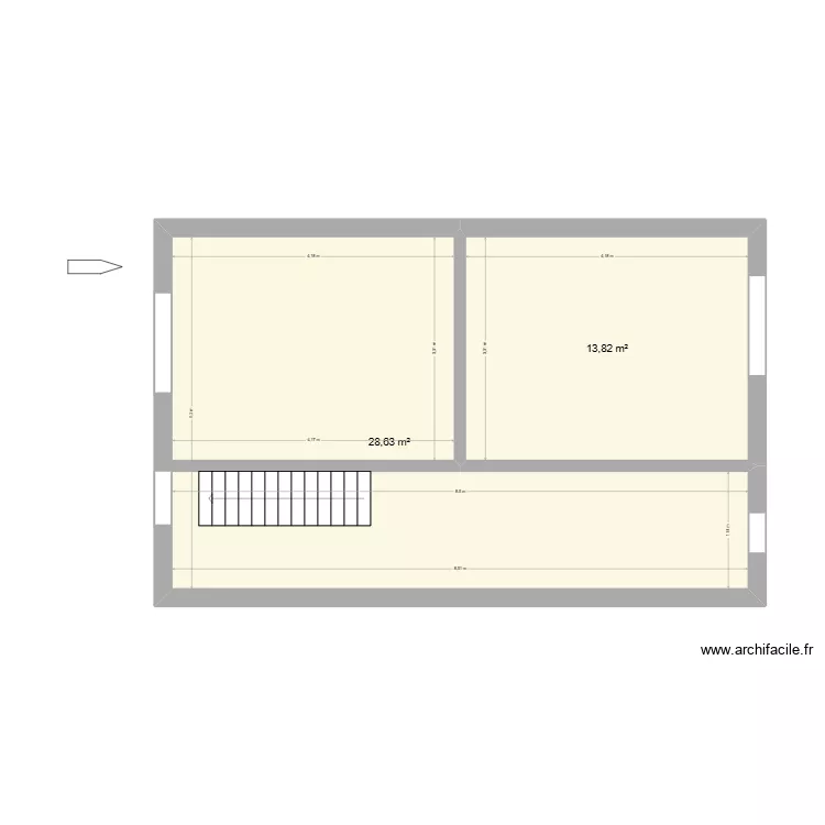 grenier 1. Plan de 2 et 42 m² grenier 1. Plan de 2 et 42 m²