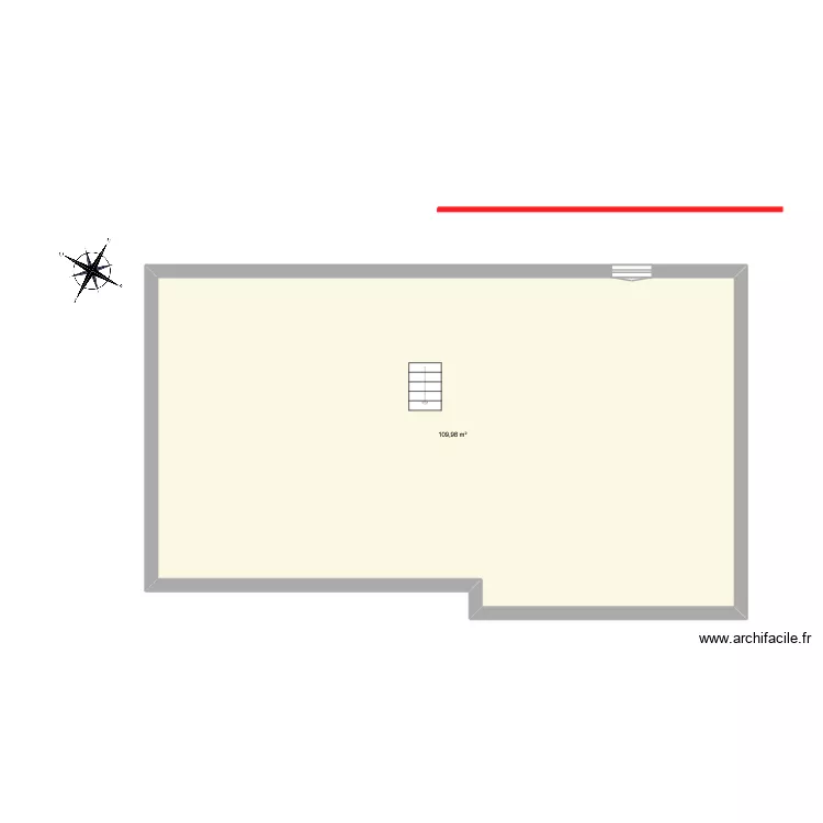 Plan M THIBAULT. Plan de 1  et 110 m²