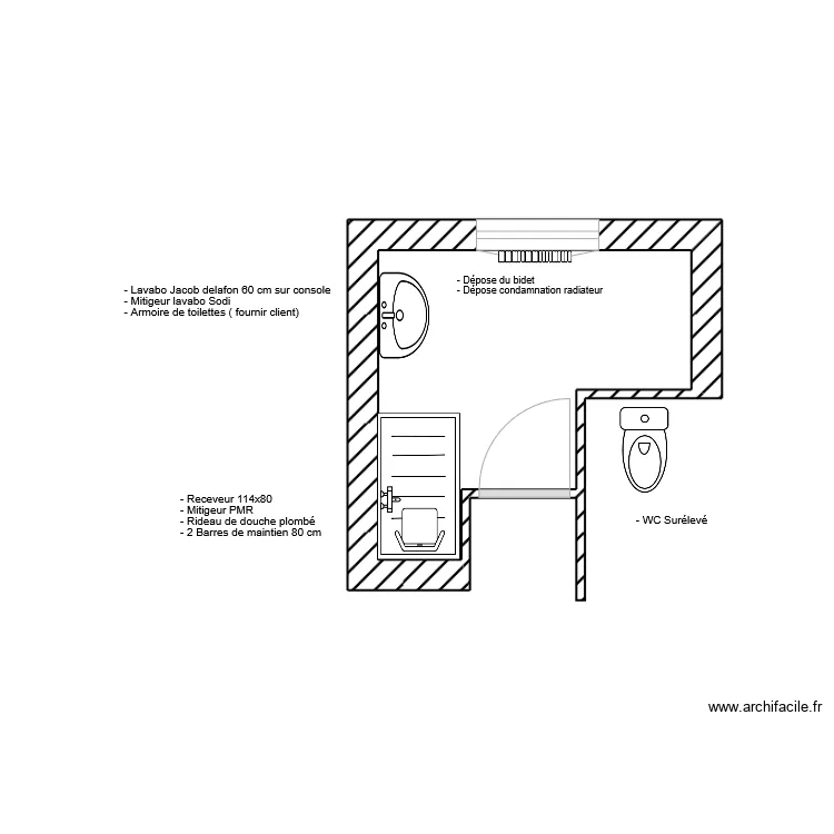 PAILLUSSON SDB PROJET. Plan de 