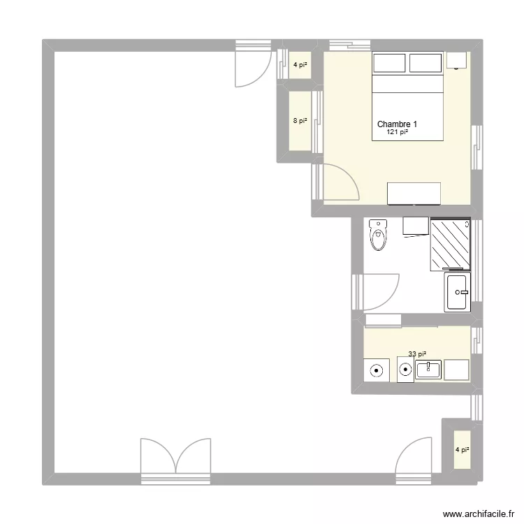 STEVE ÉLI. Plan de 5 pièces et 16 m² STEVE ÉLI. Plan de 5 pièces et 16 m²