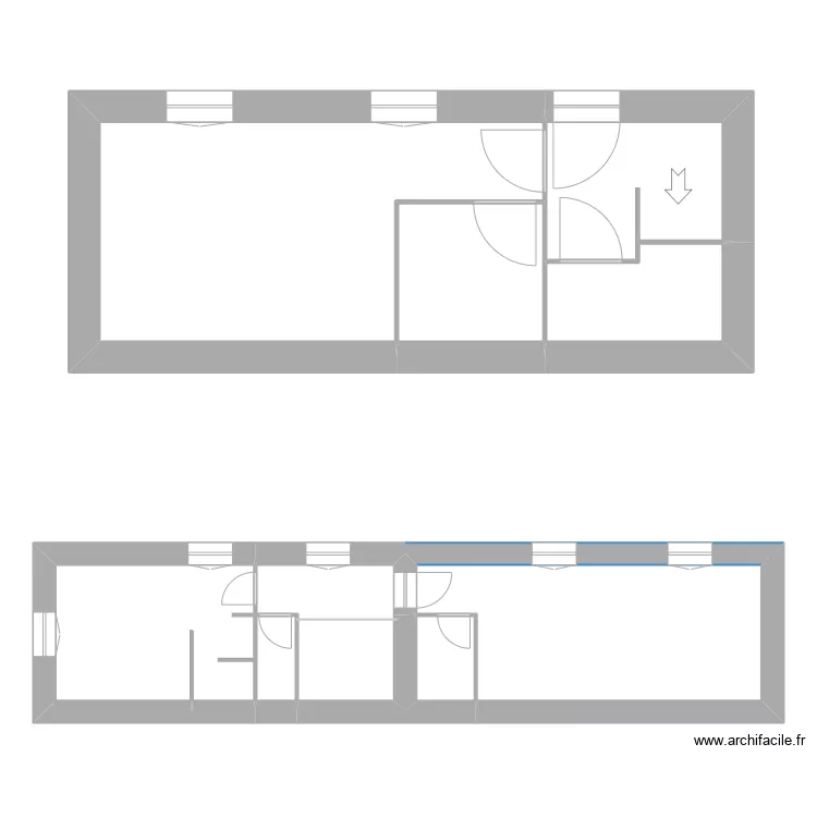 VIVIER JACQUEMART. Plan de 55  et 473 m²