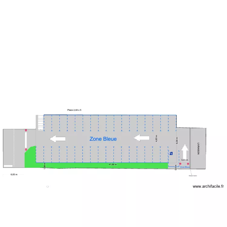 parking clottins V2. Plan de 