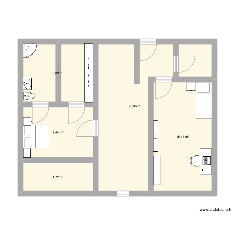 Plan maison. Plan de 0 pièce et 0 m2