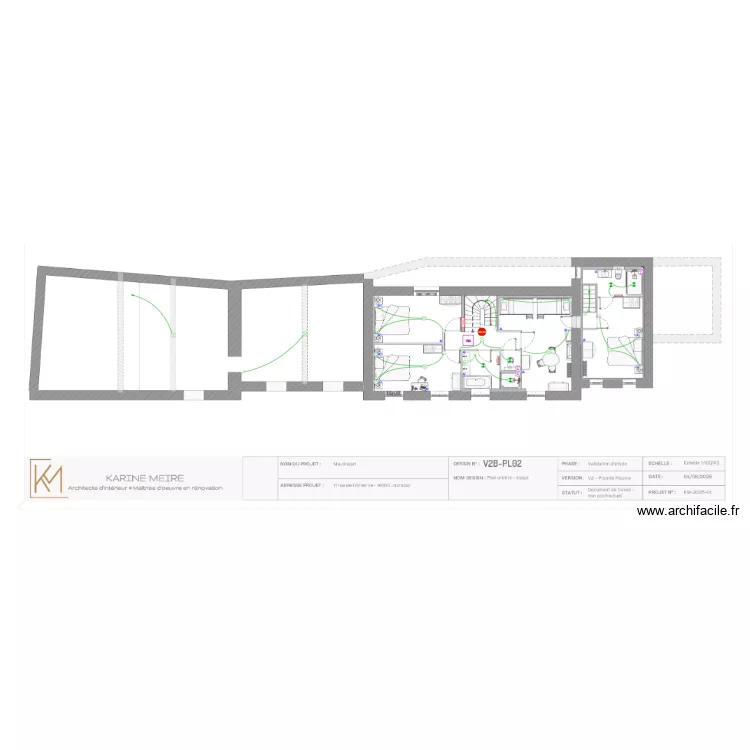 Plan Élec Étage Moulinsart. Plan de Plan Élec Étage Moulinsart. Plan de