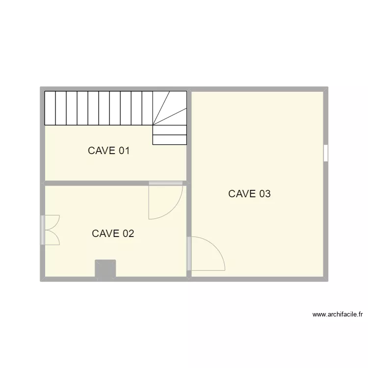 SERNHAC SOUS SOL. Plan de 4 et 28 m² SERNHAC SOUS SOL. Plan de 4 et 28 m²