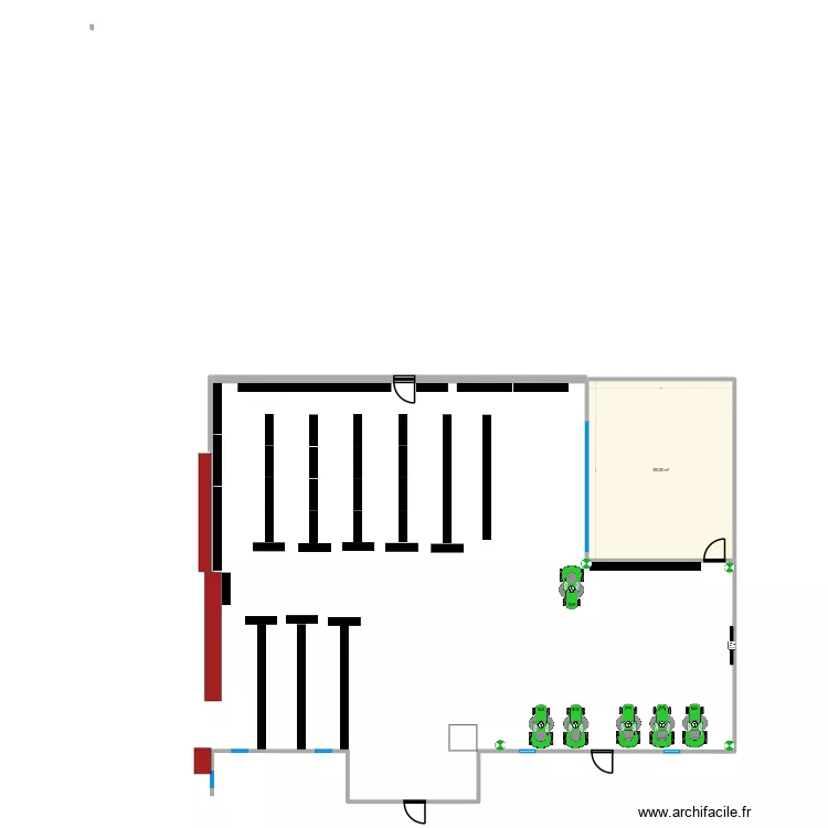rapport de stage BTS. Plan de 1  et 39 m²