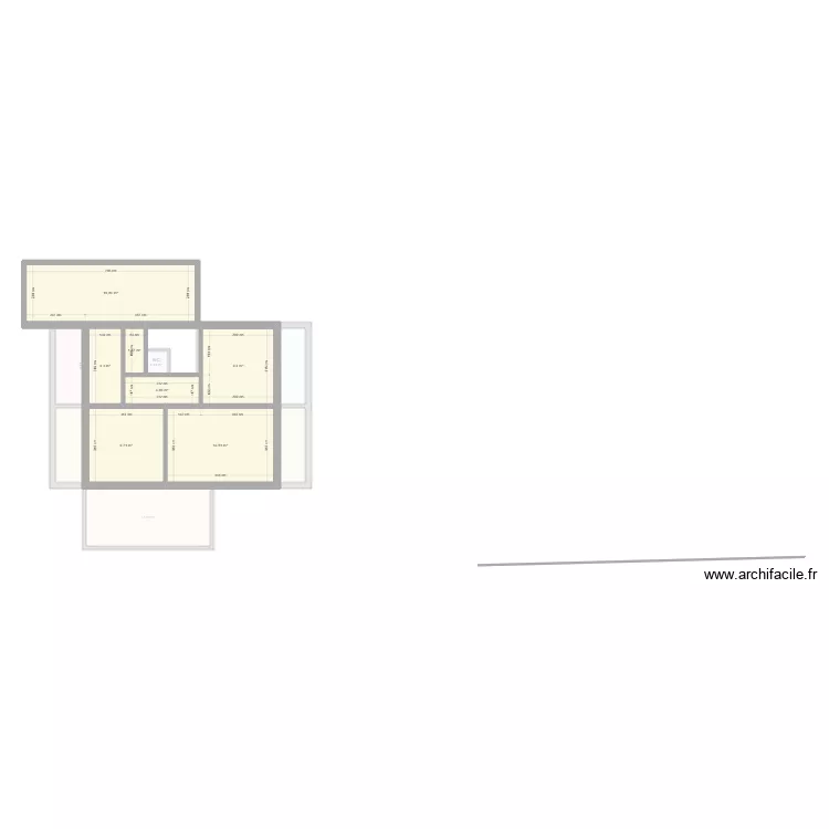 Maison courcouronnes. Plan de 