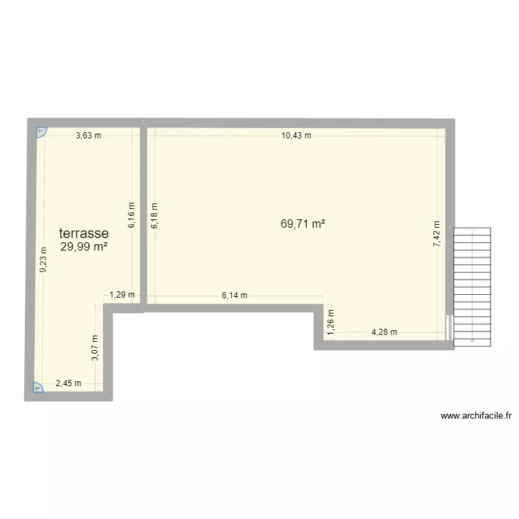 plan conformit&eacute;. Plan de 2  et 100 m²