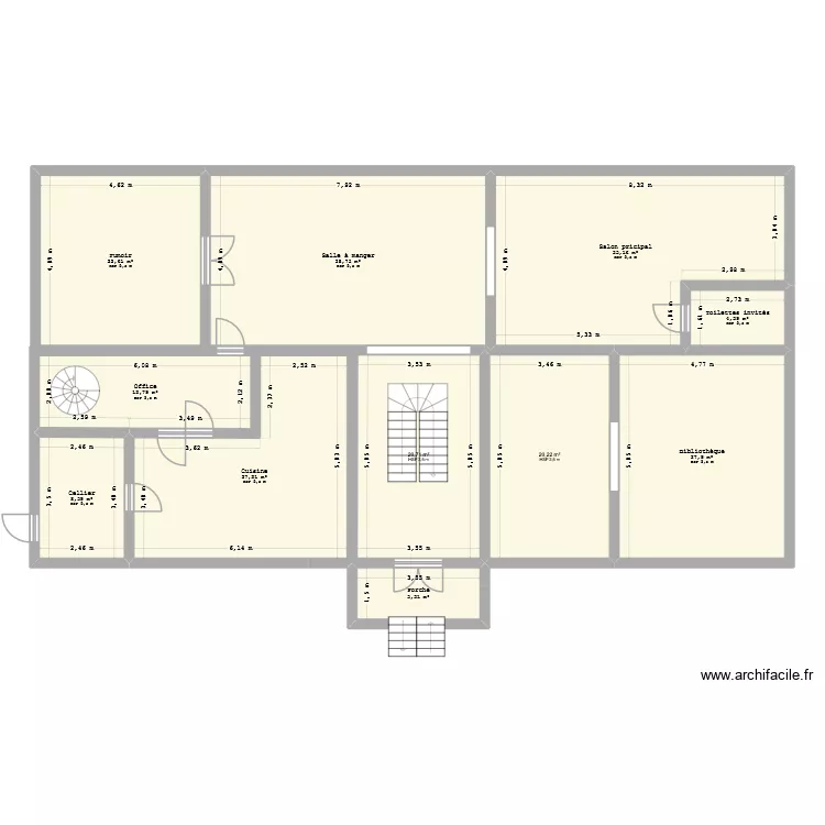 Nathaniel Maison. Plan de 