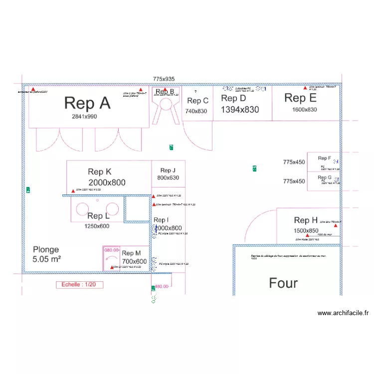 Four à Blois. Plan de Four à Blois. Plan de