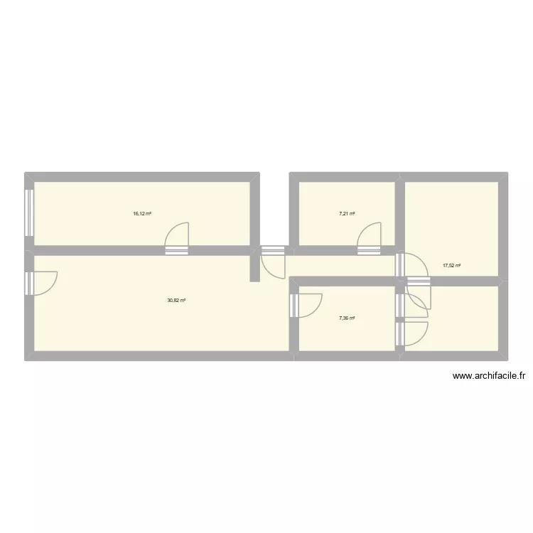 Carreterie. Plan de 5  et 79 m²
