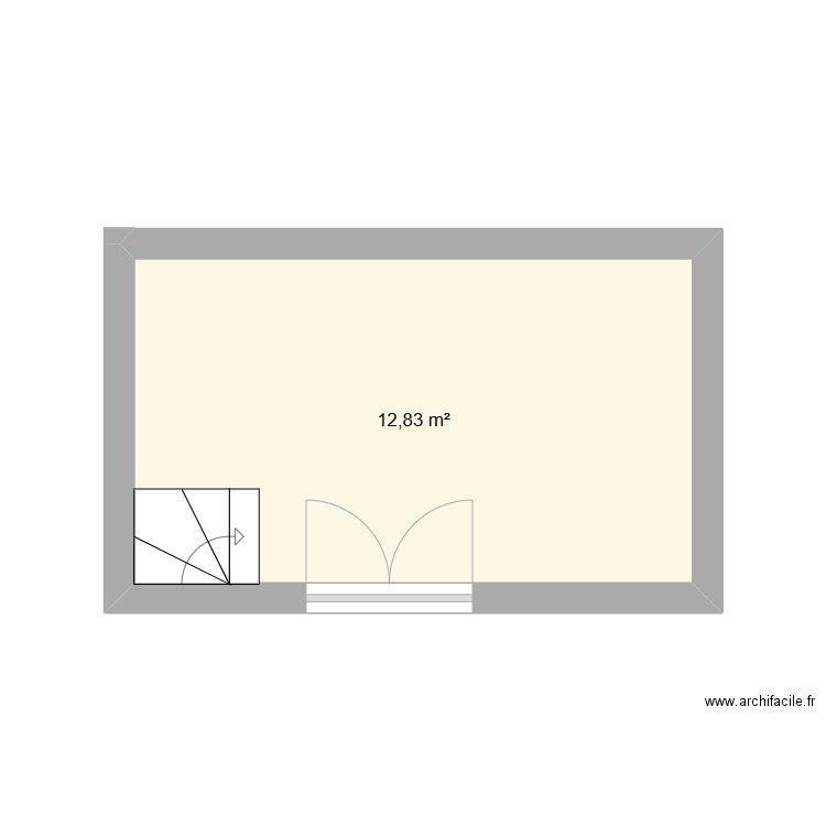 essai2. Plan de 1 pièce et 13 m2