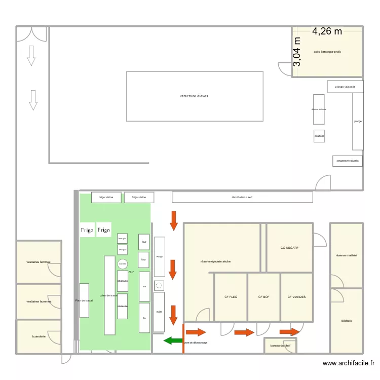 plan college cuisine NS. Plan de 13 et 93 m² plan college cuisine NS. Plan de 13 et 93 m²