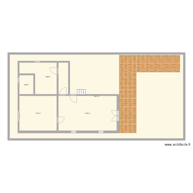 prémices. Plan de 5 pièces et 258 m2
