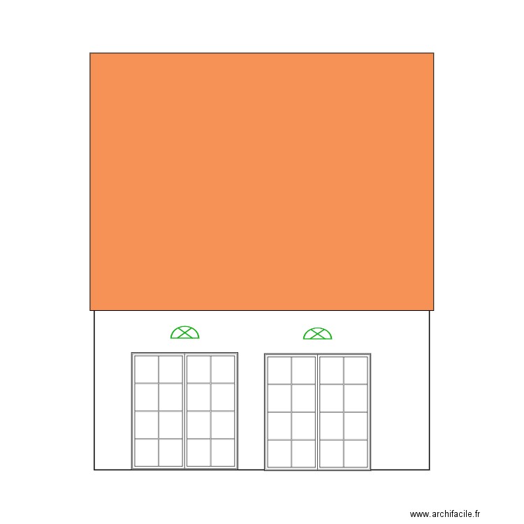 Façade nord V 6.1. Plan de 0 pièce et 0 m2