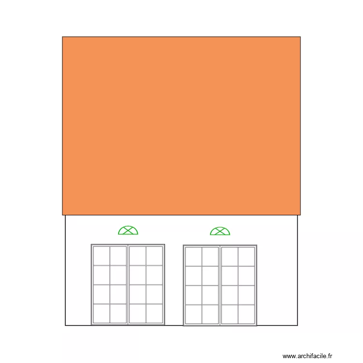 Fa&ccedil;ade nord V 6.1. Plan de 