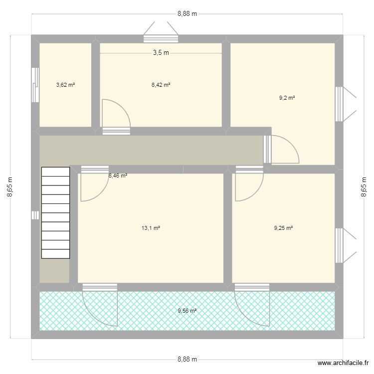 ETG PAST. Plan de 0 pièce et 0 m2