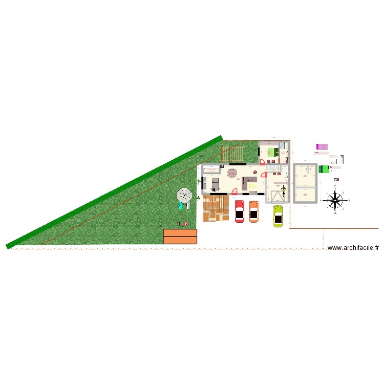MAISON riom v4 ave étage. Plan de 10 pièces et 184 m2
