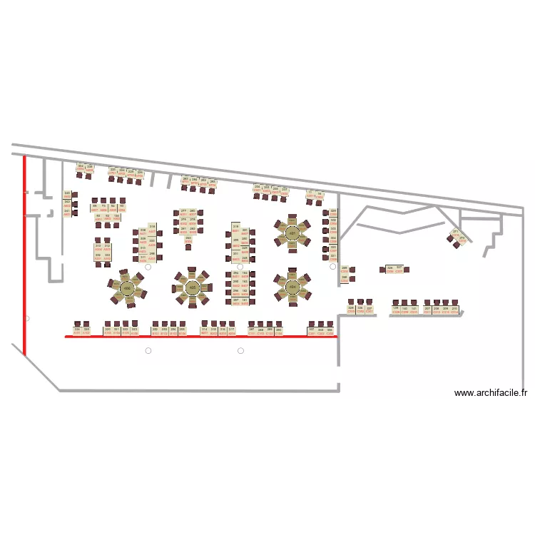 Plan phase 1. Plan de 1  et 2 m²