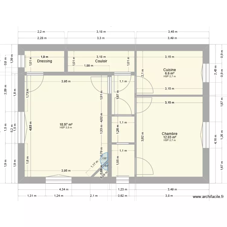 Projet ROYAN existant. Plan de 8 Pièces et 48 m² Projet ROYAN existant. Plan de 8 Pièces et 48 m²